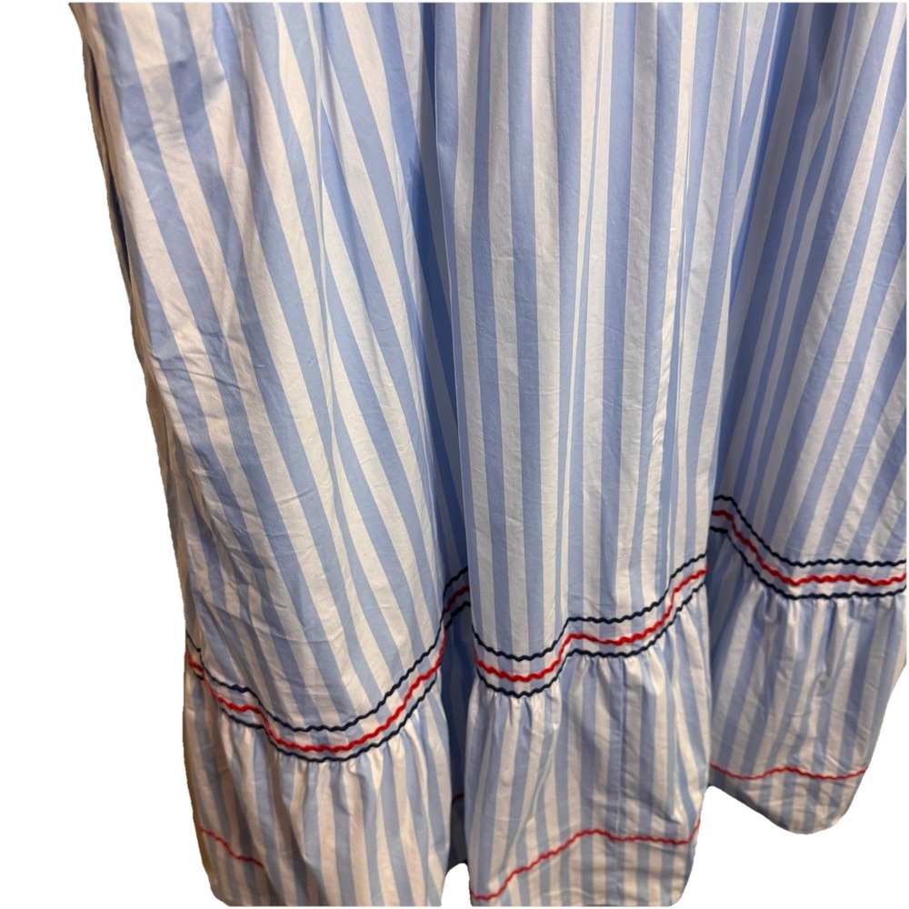 Draper James Blue Striped Midi Dress Katherine Nautical Theme - Picture 7 of 9